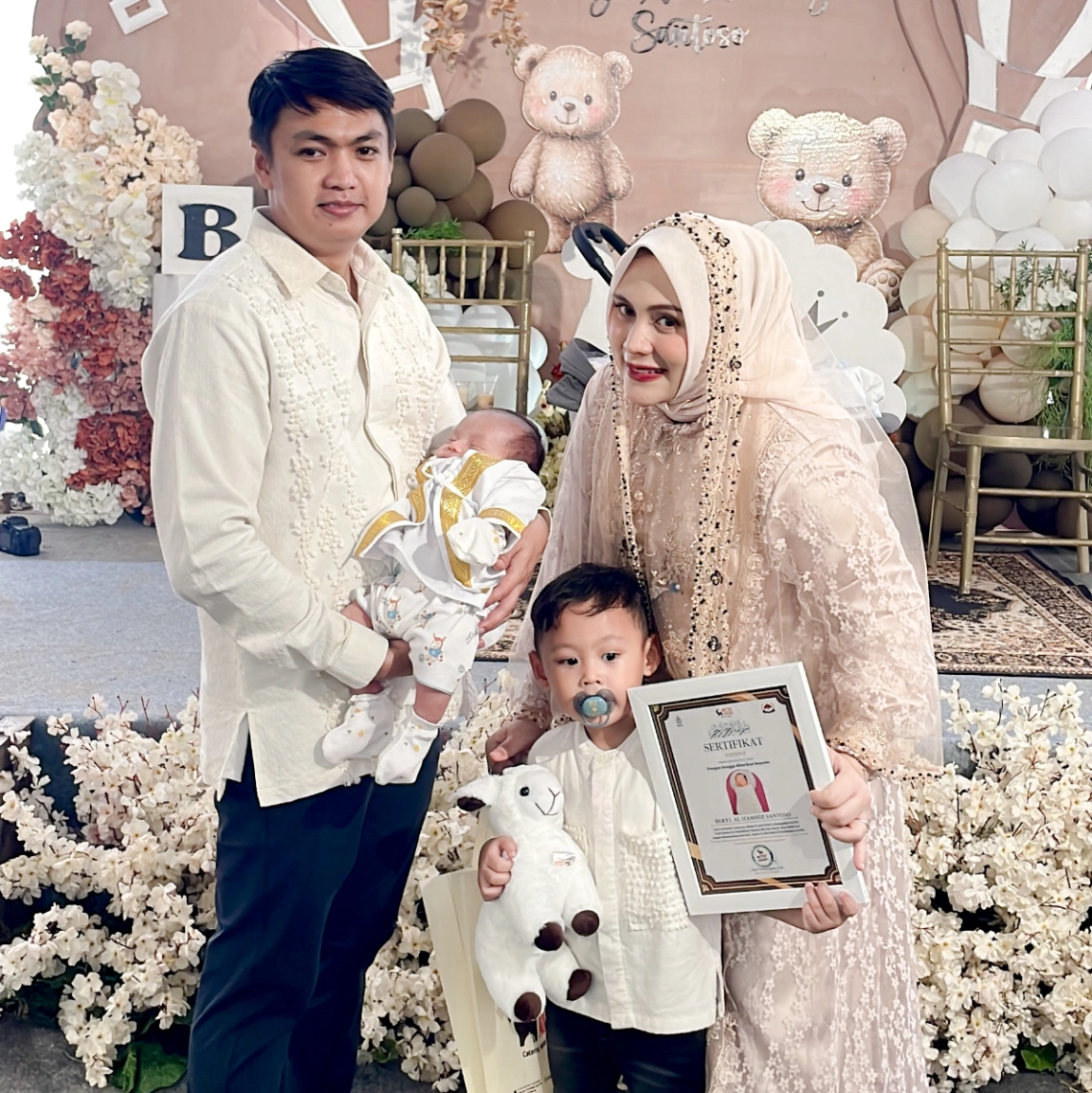 Tasyakuran Aqiqah Putra Kedua Owner Minisoccer Metro & El Capitano Coffee